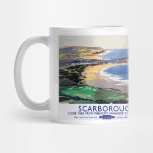 Vintage British Travel Poster: Scarborough Coast Mug